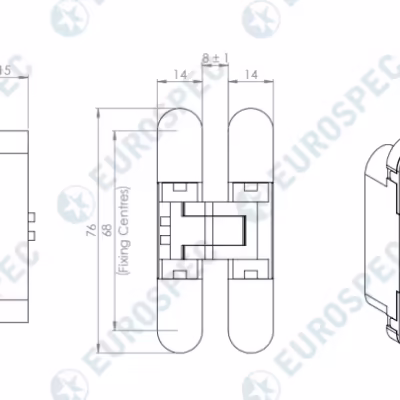 Ceam 3D Cabinet Concealed Hinge 929 - Screws Not Supplied - Image 6