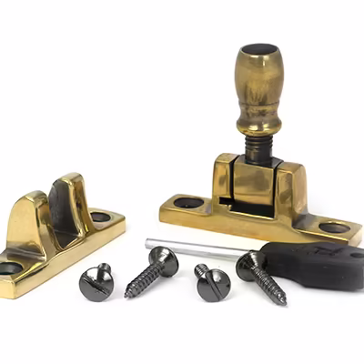 Aged Brass Mushroom Brighton Fastener - Narrow (Square) - Image 4