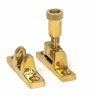 Polished Brass Brompton Brighton Fastener - Narrow (Square)