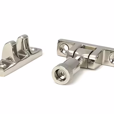 Polished Nickel Brompton Brighton Fastener - Narrow (Square) - Image 3