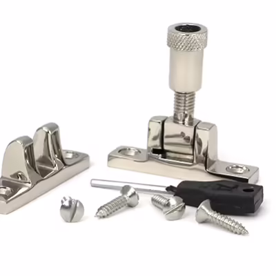 Polished Nickel Brompton Brighton Fastener - Narrow (Square) - Image 4