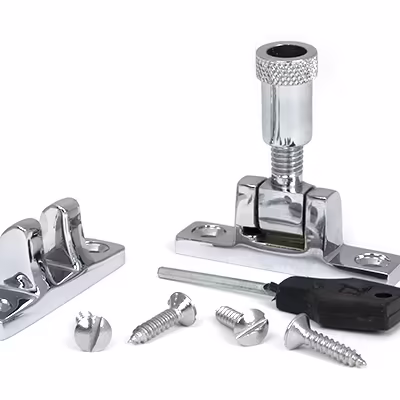 Polished Chrome Brompton Brighton Fastener - Narrow (Square) - Image 4
