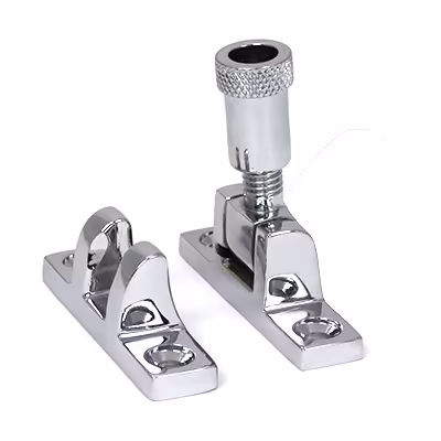 Polished Chrome Brompton Brighton Fastener - Narrow (Square)