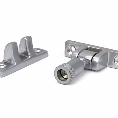 Satin Chrome Brompton Brighton Fastener - Narrow (Square) - Image 3