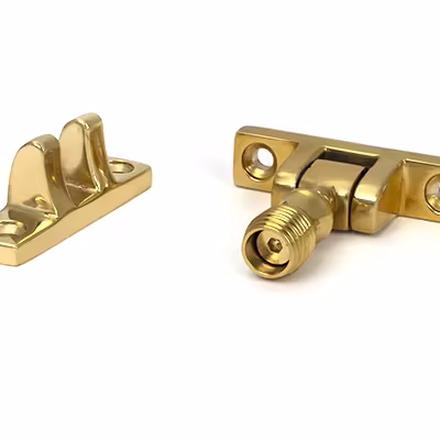 Polished Brass Beehive Brighton Fastener - Narrow (Square) - Image 3