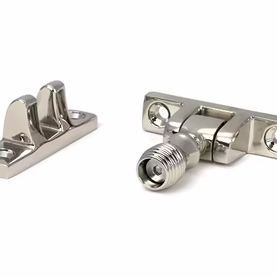 Polished Nickel Beehive Brighton Fastener - Narrow (Square) - Image 3