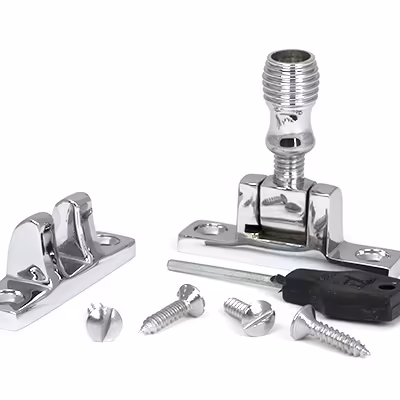 Polished Chrome Beehive Brighton Fastener - Narrow (Square) - Image 4