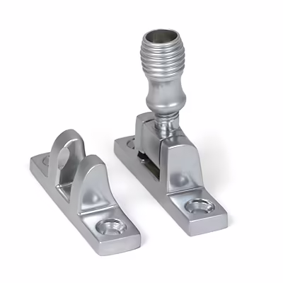 Satin Chrome Beehive Brighton Fastener - Narrow (Square)