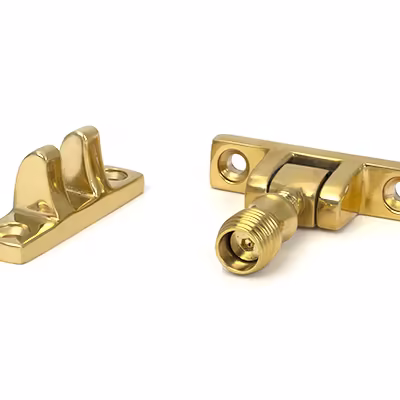 Polished Brass Mushroom Brighton Fastener - Narrow (Square) - Image 3