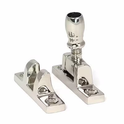 Polished Nickel Mushroom Brighton Fastener - Narrow (Square)