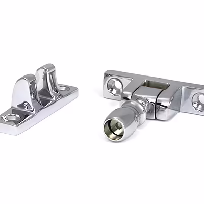 Polished Chrome Mushroom Brighton Fastener - Narrow (Square) - Image 3