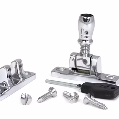 Polished Chrome Mushroom Brighton Fastener - Narrow (Square) - Image 4