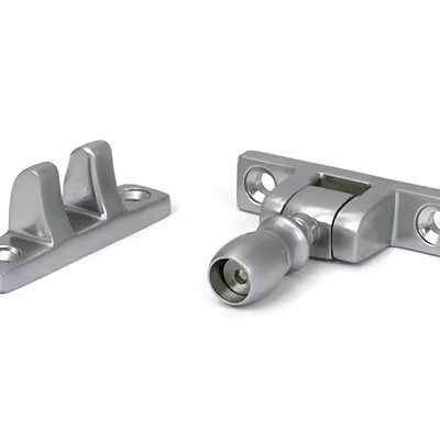Satin Chrome Mushroom Brighton Fastener - Narrow (Square) - Image 3