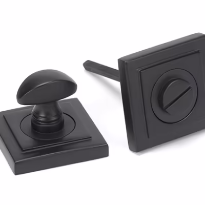Aged Bronze Round Thumbturn Set (Square)