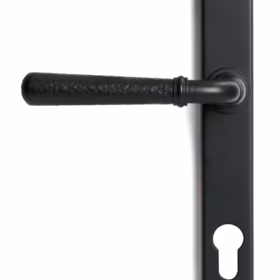 Matt Black Hammered Newbury Slimline Espag. Lock Set - Image 3