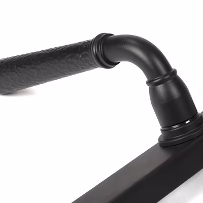 Matt Black Hammered Newbury Slimline Espag. Lock Set - Image 7