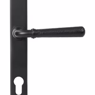 Matt Black Hammered Newbury Slimline Espag. Lock Set