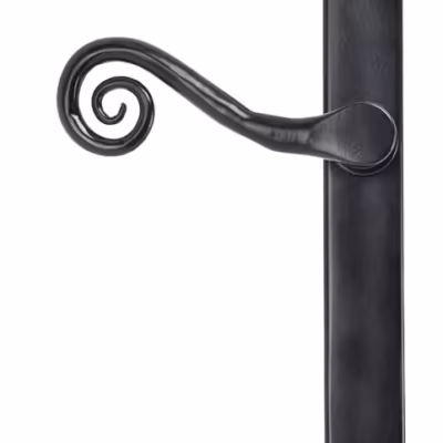 Black Monkeytail Slimline Lever Espag. Latch Set - RH - Image 3