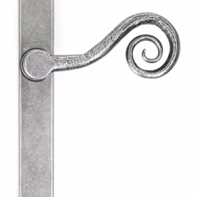 Pewter Monkeytail Slimline Lever Espag. Latch Set - LH - Image 3