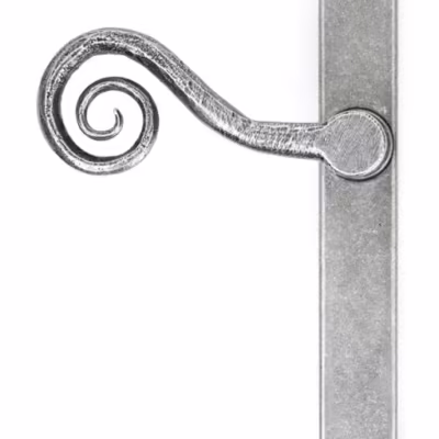 Pewter Monkeytail Slimline Lever Espag. Latch - RH - Image 3