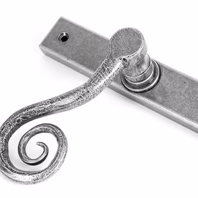 Pewter Monkeytail Slimline Lever Espag. Latch - RH - Image 7
