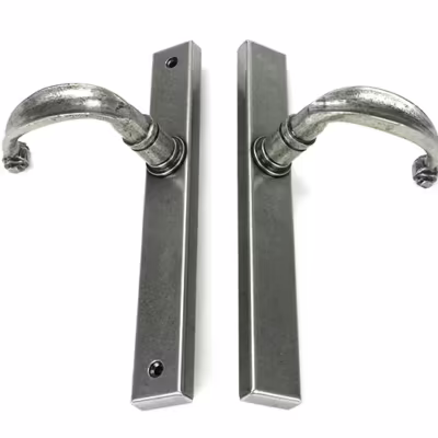 Pewter Cottage Slimline Lever Espag. Latch Set - Image 4