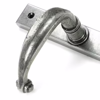 Pewter Cottage Slimline Lever Espag. Latch Set - Image 7