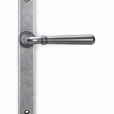 Pewter Newbury Slimline Lever Espag. Latch Set