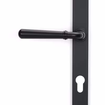 Matt Black Newbury Slimline Lever Espag. Lock Set - Image 3