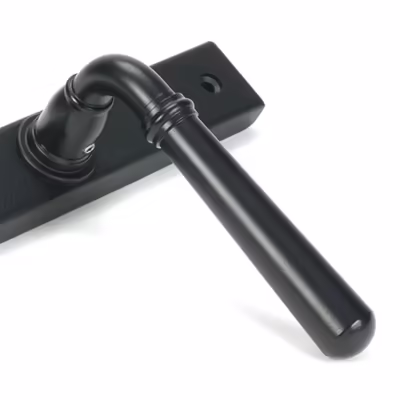 Matt Black Newbury Slimline Lever Espag. Lock Set - Image 6