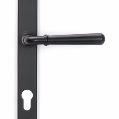 Matt Black Newbury Slimline Lever Espag. Lock Set