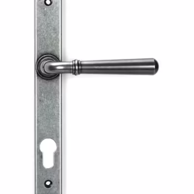 Pewter Newbury Slimline Lever Espag. Lock Set