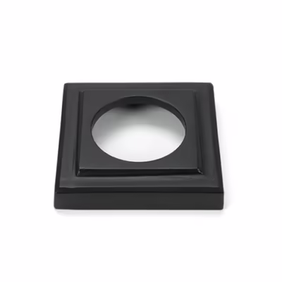 Matt Black Newbury Lever on Rose Set (Square) - Image 5