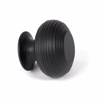 Matt Black Beehive Cabinet Knob 40mm - Image 3