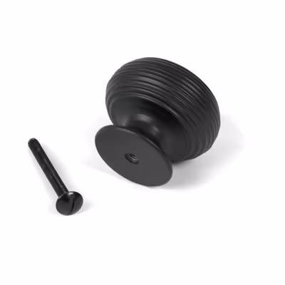 Matt Black Beehive Cabinet Knob 40mm - Image 4