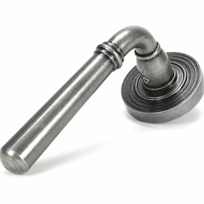 Pewter Newbury Lever on Rose Set (Beehive) - Image 6