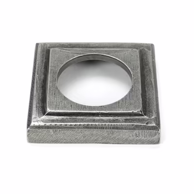 Pewter Newbury Lever on Rose Set (Square) - Image 5
