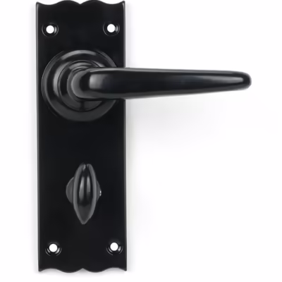 Black Oak Lever Bathroom Set