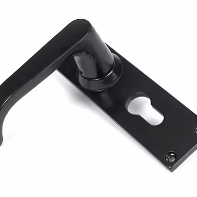 Black Deluxe Lever Euro Lock Set - Image 5
