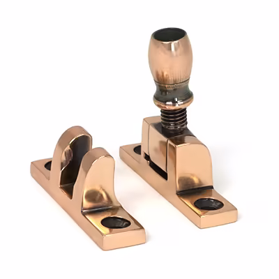 Polished Bronze Mushroom Brighton Fastener - Narrow (Square)