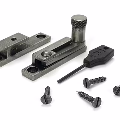 Pewter Brompton Quadrant Fastener - Narrow - Image 3
