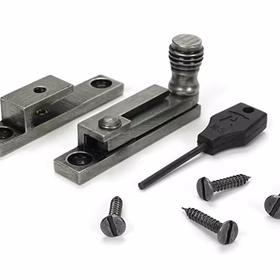 Pewter Prestbury Quadrant Fastener - Narrow - Image 3
