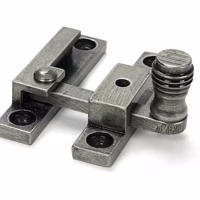Pewter Prestbury Quadrant Fastener - Narrow