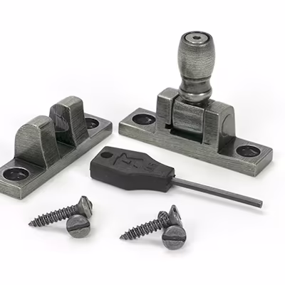 Pewter Mushroom Brighton Fastener - Narrow (Square) - Image 3
