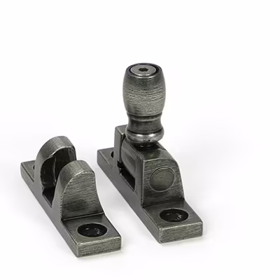 Pewter Mushroom Brighton Fastener - Narrow (Square)