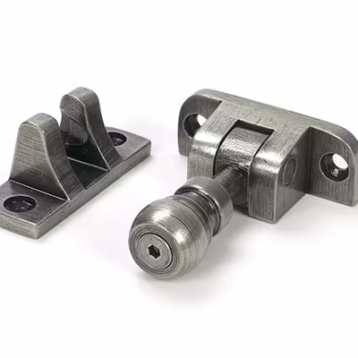 Pewter Mushroom Brighton Fastener (Radiused) - Image 4