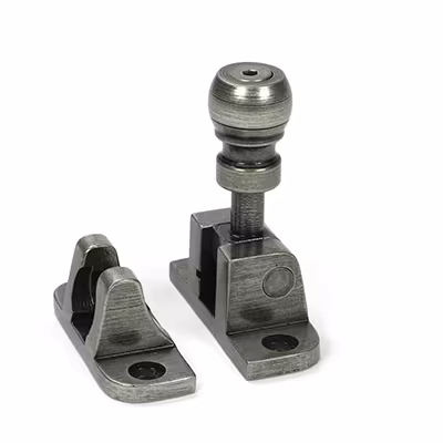 Pewter Mushroom Brighton Fastener (Radiused)