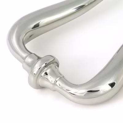 Polished Marine SS (316) Slimline Art Deco Door Knocker - Image 5