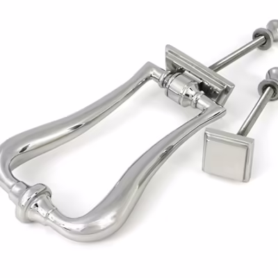 Polished Marine SS (316) Slimline Art Deco Door Knocker