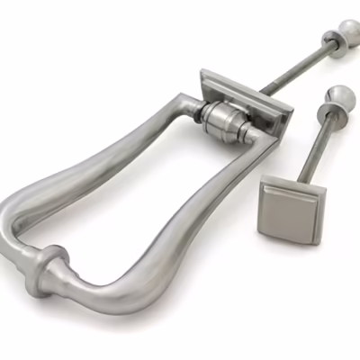 Satin Marine SS (316) Slimline Art Deco Door Knocker